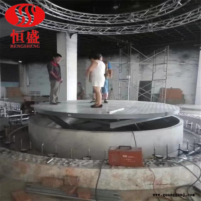 恒盛 定做 电动升降转盘 电动升降舞台 婚庆酒吧地颤舞台 升降旋转舞台图4
