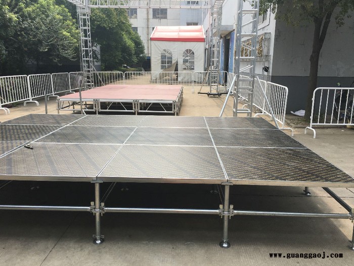 供应婚庆雷亚舞台钢铁快装舞台广告活动折叠舞台升降舞台T台图1
