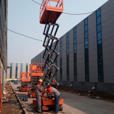 山东启运定做剪叉式固定移动电动液压升降平台升降舞台升降机传菜机货梯