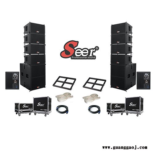 供应朗声音响、Seer音响NX-10有源线阵十寸音箱、舞台音箱、演出音箱、酒吧音箱、电音节音箱、会议音箱、影院音箱赛尔