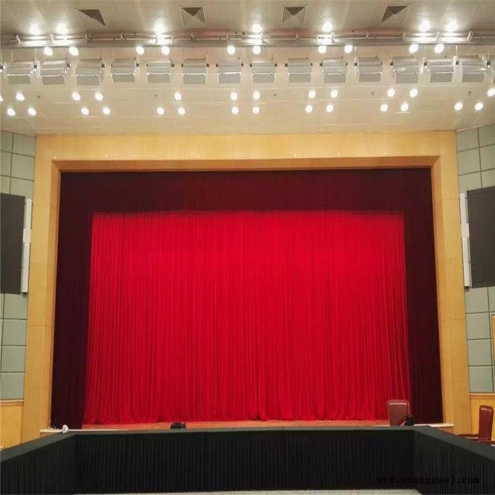 怀来涿鹿会议背景红旗定做怀来涿鹿会议背景舞台幕布的工厂图1