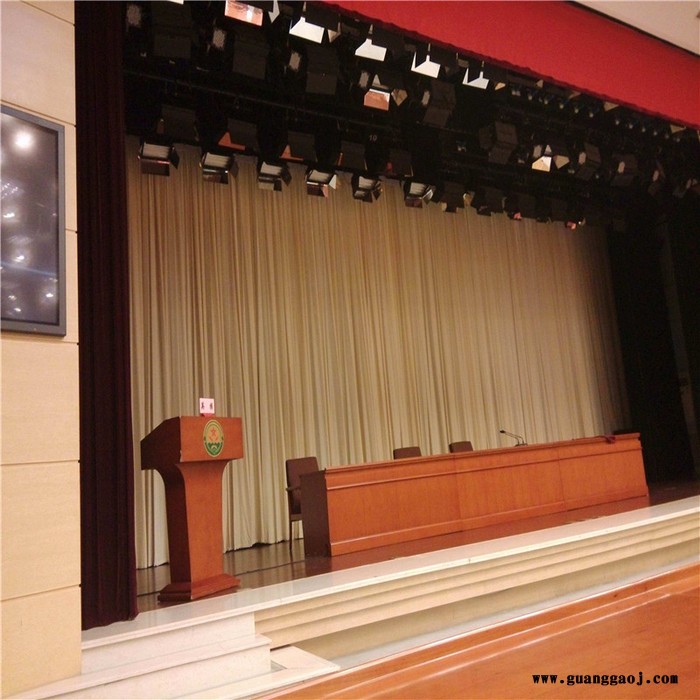 怀来涿鹿会议背景红旗定做怀来涿鹿会议背景舞台幕布的工厂图2