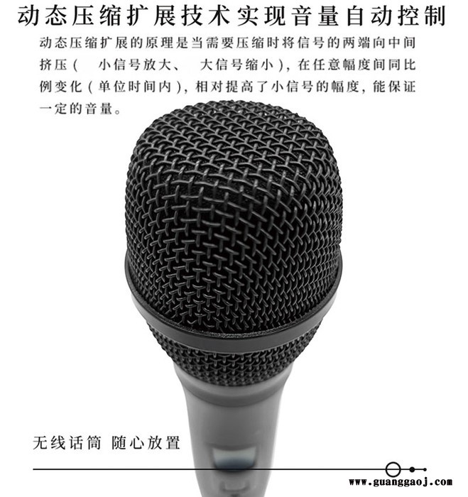 B麒麟方图KiRin FionTu WH-201无线一拖二舞台演唱K歌手持话筒麦克风 麒麟方图无线手持话筒麦克风图7