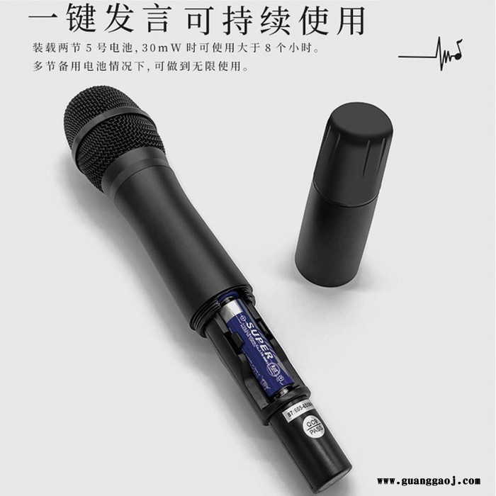 B麒麟方图KiRin FionTu WH-201无线一拖二舞台演唱K歌手持话筒麦克风 麒麟方图无线手持话筒麦克风图4