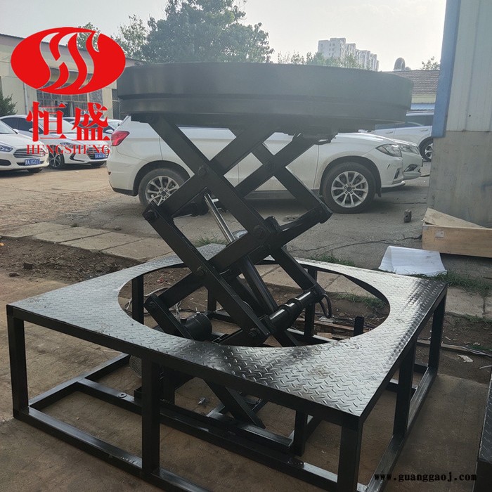 液压转台 圆形展台 升降舞台 电动升降转盘 旋转舞台 汽车转台图1