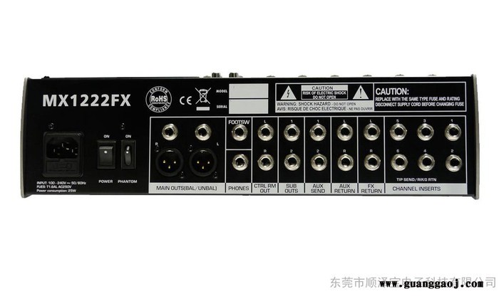 TOPPPRO 美国拓普专业音响 MX1222FX   6路单声2路立体声带效果带2编组调音台图1