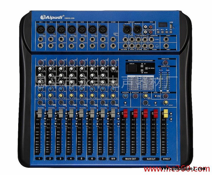 供应爱普迪 DB800-USB 带U盘 专业调音台DJ调音台 带功放调音台图3