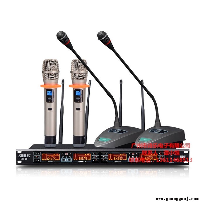 狮乐 会议室组合套装工程音箱S62 (纯后级功放) + BM10 （音箱）+ SH-12 U段无线麦克风 + 天琴六号图5