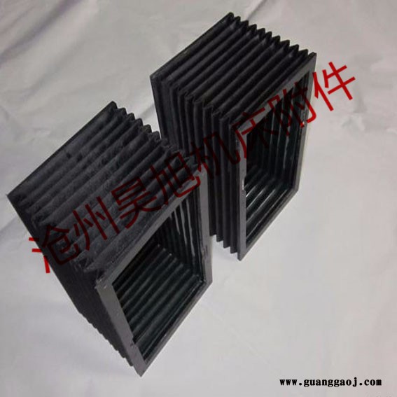 升降机舞台防护罩 机床伸缩式防护罩 风琴式导轨防护罩昊旭加工订做图3