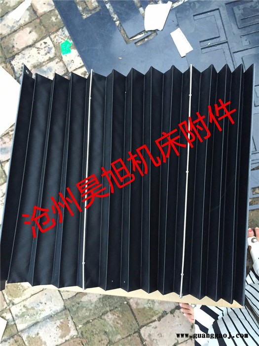 升降机舞台防护罩 机床伸缩式防护罩 风琴式导轨防护罩昊旭加工订做图4