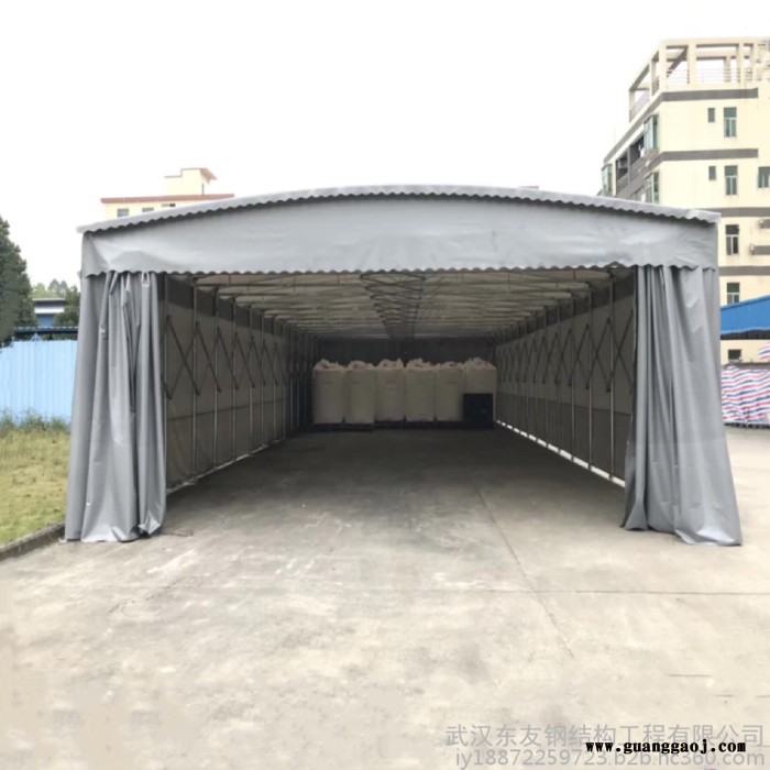 定制雨棚 遮阳蓬 推拉伸缩蓬棚篷车篷自行车电动踏板车停车棚 膜结构景观棚停车棚 移动大排档折叠篷 临时仓库舞台搭建图3