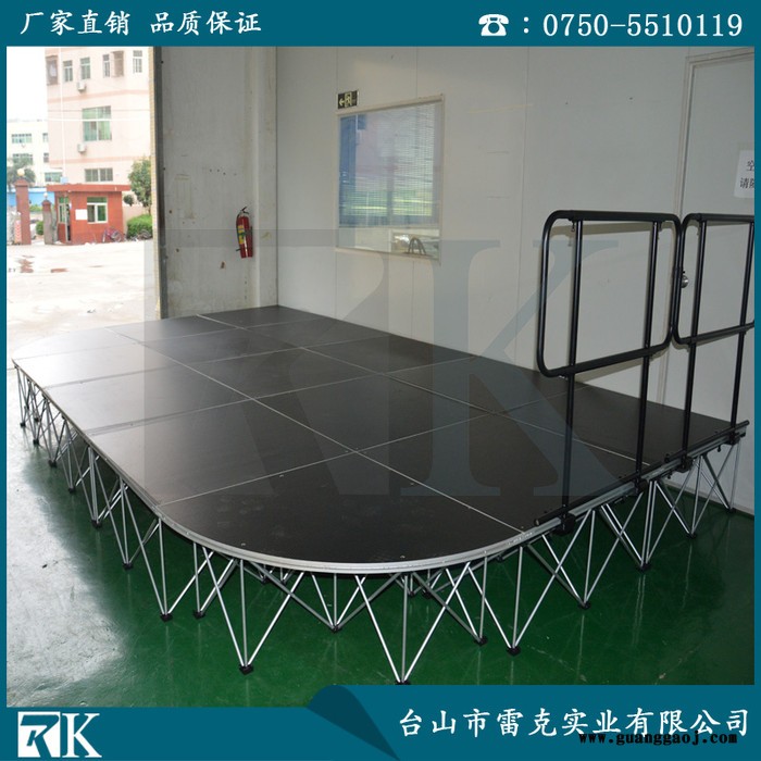 RK铝合金拉网式活动舞台 可伸缩拉网舞台 方便耐用折叠移动舞台图5