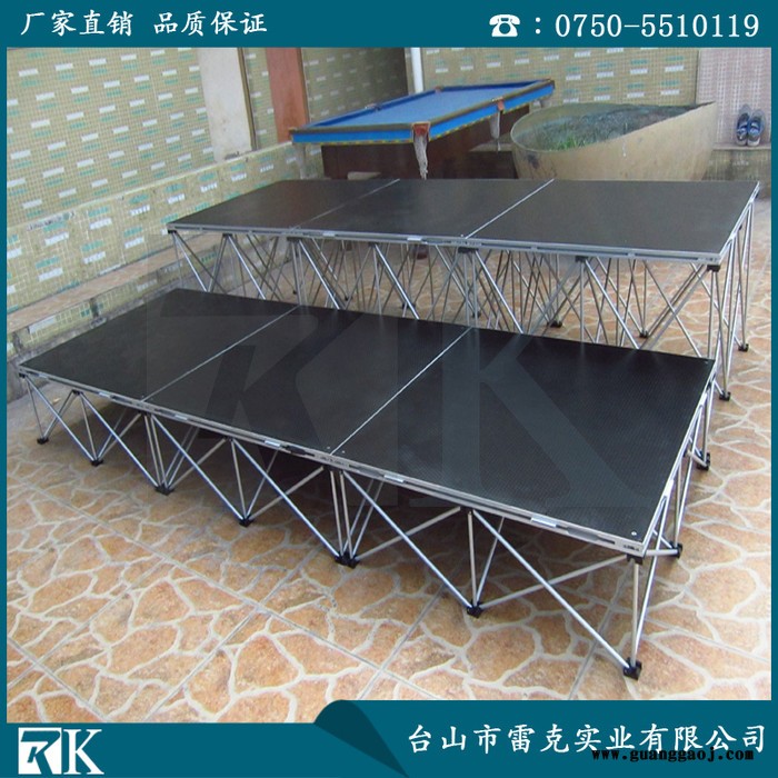 RK铝合金拉网式活动舞台 可伸缩拉网舞台 方便耐用折叠移动舞台图3