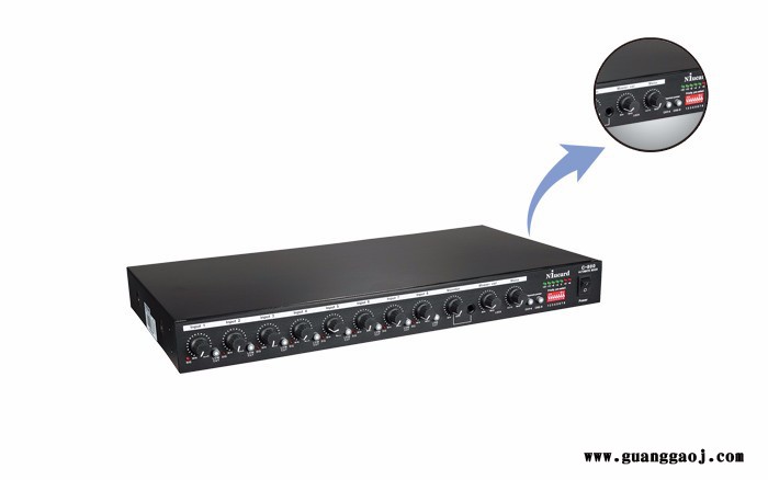 niucard纽卡C-800 混音器 niucard纽卡混音器   黑色图2