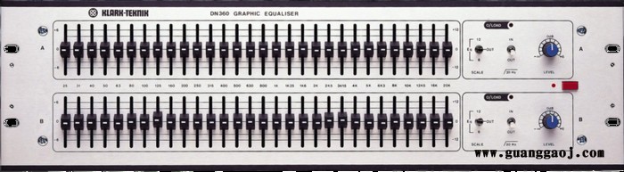 Klark Teknik DN360-P2H-B 经典图形均衡器生产厂家图3
