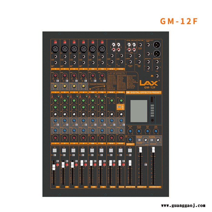LAX GM-12F 模拟调音台 国产调音台 音响周边设备图3