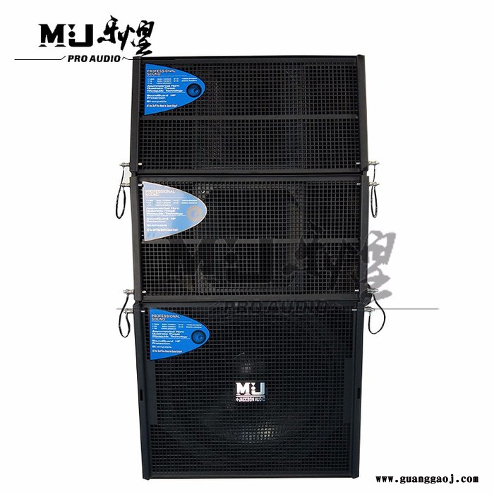 MJ/乐煌Q1 线阵音箱(2+1)双10寸 线阵音响演出会议舞台音箱设备大功率音响婚庆演出专业舞台音响套装图3