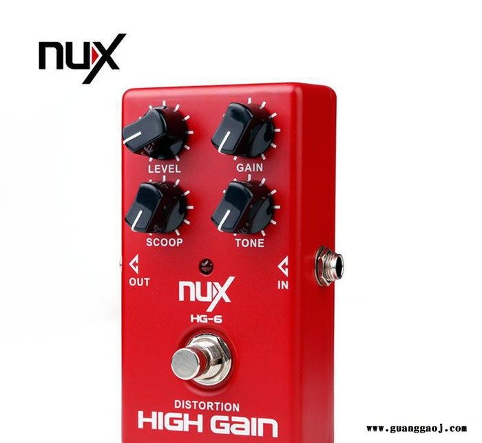NUX 电吉他 失真效果器 单块 高增益 HG-6 失真单块图3