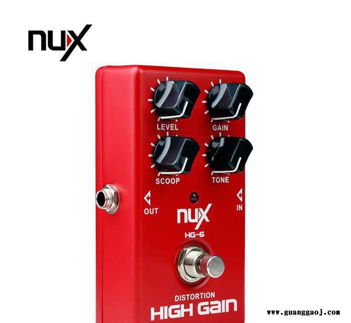 NUX 电吉他 失真效果器 单块 高增益 HG-6 失真单块