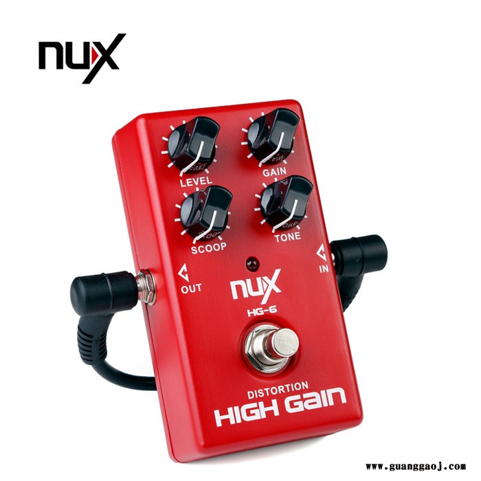 NUX 电吉他 失真效果器 单块 高增益 HG-6 失真单块图2