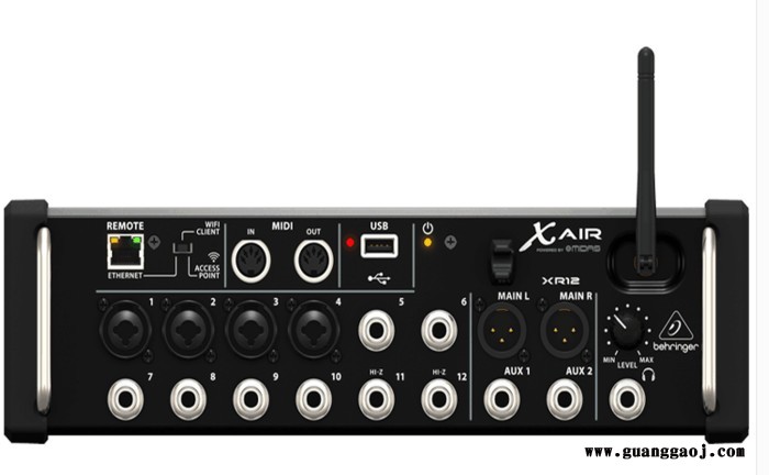 BEHRINGER/百灵达XR12数字调音台 4效果器 可自动混音 U盘录音 控台