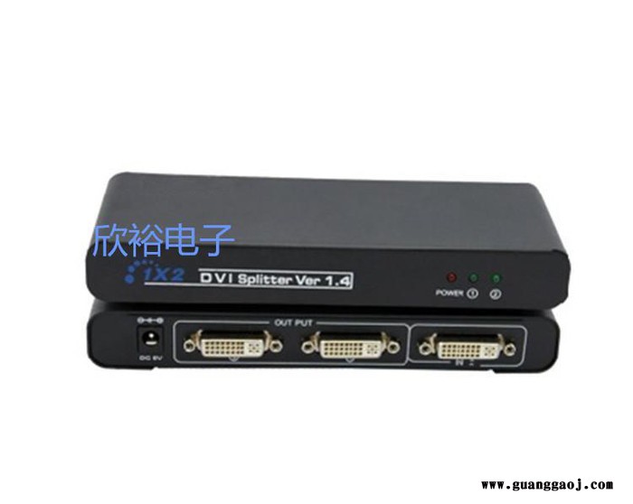 DVI分配器一分二 1进2出高清分配分频器 支持DVI-D图2