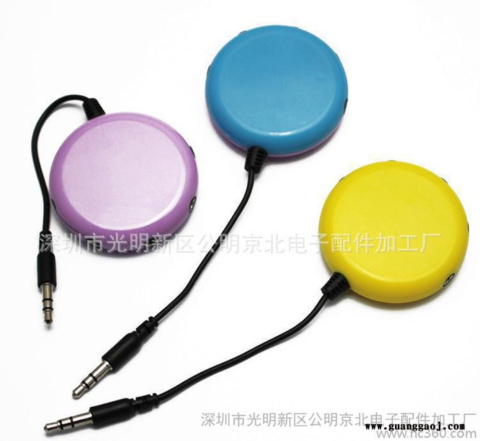 节日促销电子礼品3.5mm一分五情侣音乐耳机分享器 耳机音频分线器 耳机分线器图3