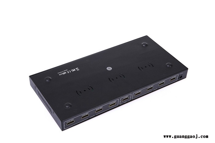 **HDMI分配器一进八出 1分8分屏器 电视机卖场专用分频器 高清信号放大器 8口视频分支器 支持3D 1080P图2
