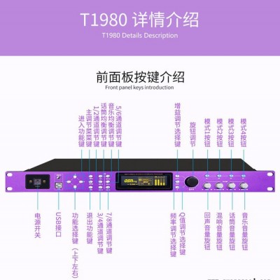供应**奥盛T1980**KTV前级效果器