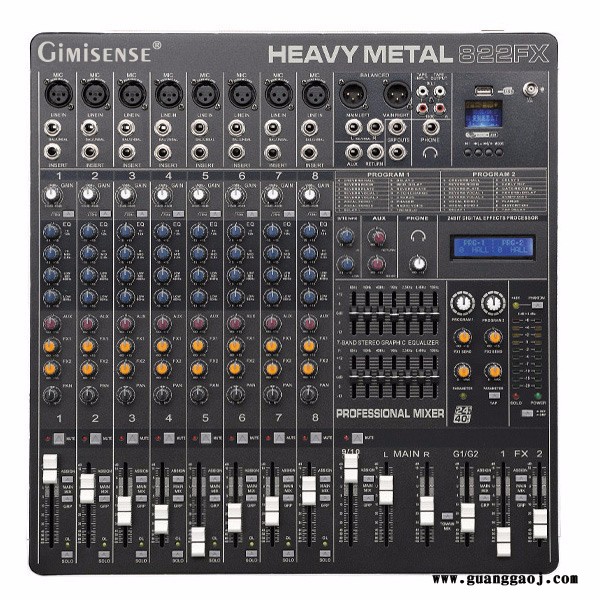 【聚美声】Gimisense HM系列6-16路**模拟调音台调音台图5