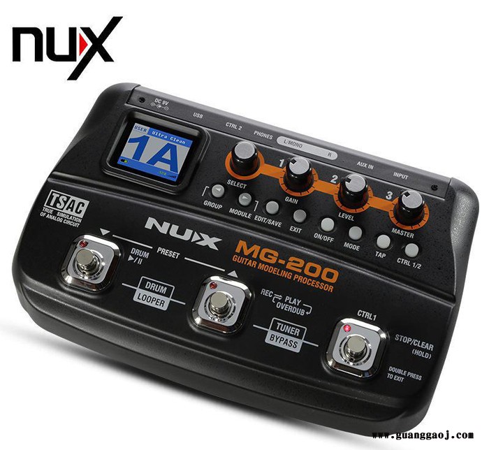 包邮 2014新款 NUX MG-200电吉他效果器 吉他数图3