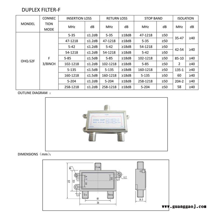 供应广电5G滤波器 信号过滤 滤波器  通信滤波器 分频器 双工器图4