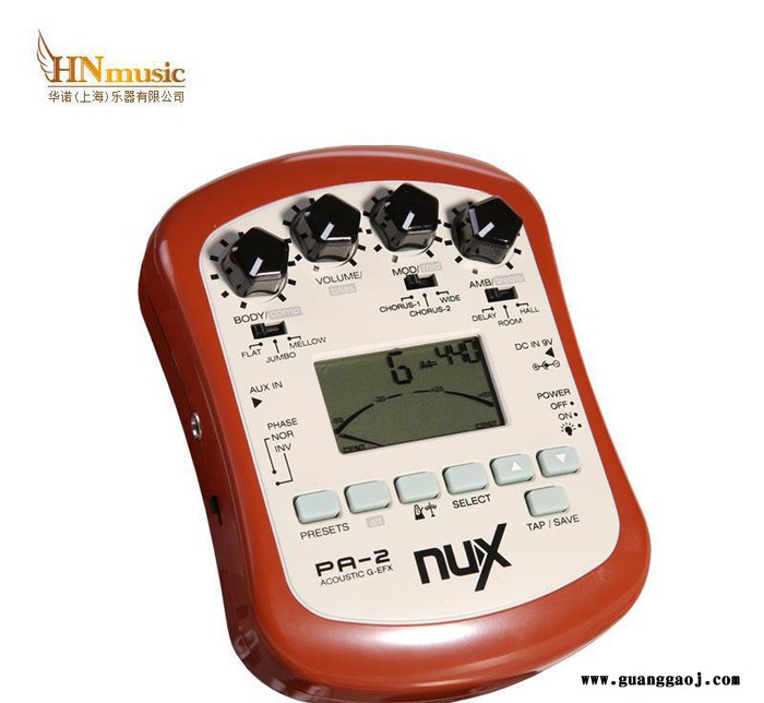 商城** NUX小天使PA-2民谣吉他效果器 多功能箱琴手持