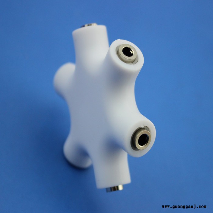 促销一分五情侣音乐分享器 3.5雪花音频分流器 可定制logo耳机分线器图7