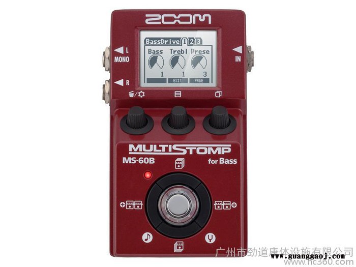 ZOOM 贝司单块效果器 MS-60B 数字合成 配送AD-图3