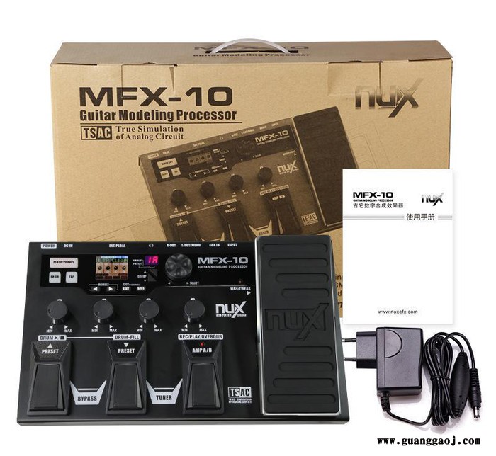 包邮 NUX MFX-10 吉他数字合成效果器 综合效果器图2