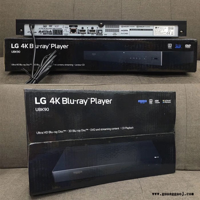 LG UBK90 4K UHD HDR 3D蓝光机播放器影碟机杜比视界新款蓝光DVD厂家图1