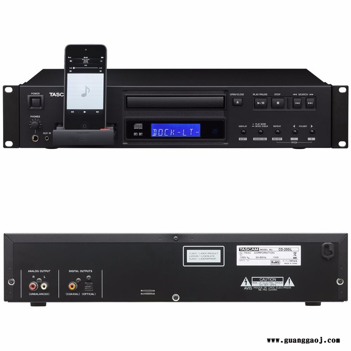 TASCAMCD-200iL  舞台CD播放器固定安装CD播放机图2