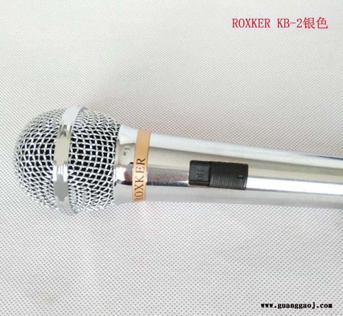 ROXKER KTV舞台麦克风金属电镀有线话筒夹线麦动圈式话筒有线麦图3