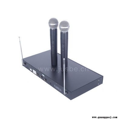 JUSBE佳比    V段一拖二无线话筒  FV-808A   教学演讲话筒