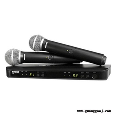 舒尔 SHURE BLX288/PG58 无线话筒   适用：领唱、伴唱、舞台演...