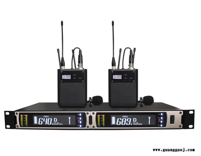 SYYP思音UR-390一拖二腰包头戴麦克风话筒,电容麦，腰包扩音器，专业舞台演出，话筒厂家，无纸化视频会议厂家图2