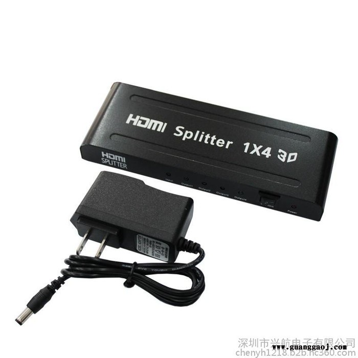 工厂直销中性HDMI SPLITTER 3D 1*4 HDMI分配器一分四分屏器一出四分频器一进四出图5