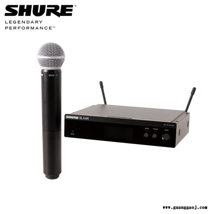 Shure/舒尔 BLX24R/SM58 BLX24R/BETA58A专业演出会议无线手持话筒麦克风半机架式图2