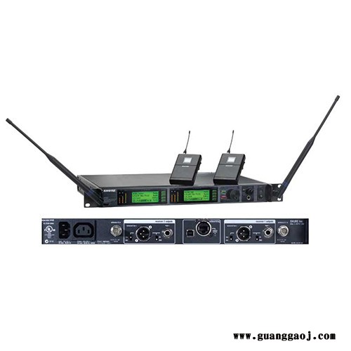 舒尔 SHURE UR14D+/53 一拖二头戴式无线话筒  适用：大型演出、中小型演出、...图2