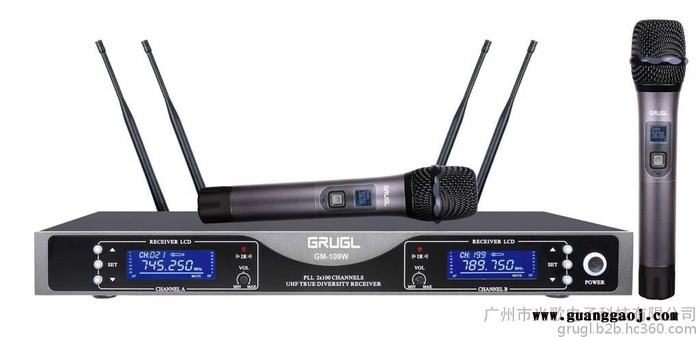 供应 GRUGL  光歌 GM-109W 真分集无线话筒