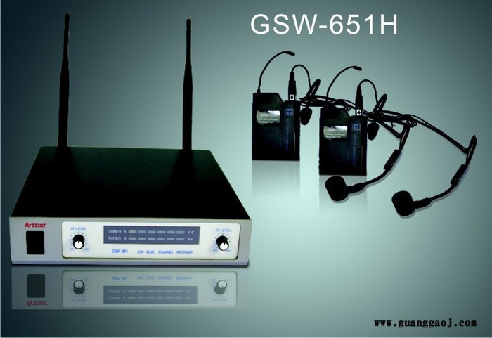 安度 Arttoo GSW-651H UHF双通道无线话筒**图2