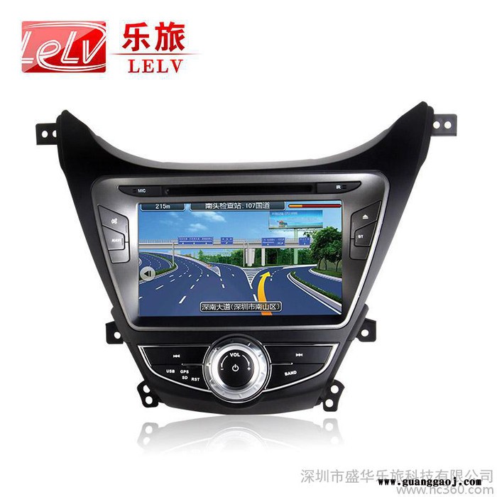 供应乐旅现代朗动专车专用车载DVD导航厂家一体机/GPS导航仪图2