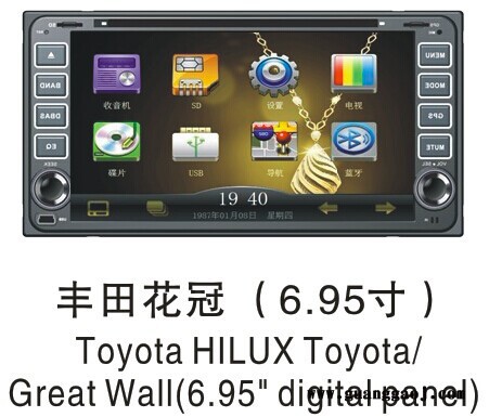 GPS导航 丰田2011款雅力士 花冠dvd导航一体机高清数字屏1080P图3
