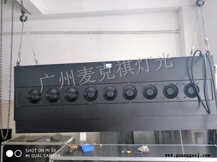 广州灯光 SY-2000  工厂直销舞台  360W旋转T投影立体雾帘机 3D多媒体雾屏   水帘投影机图4
